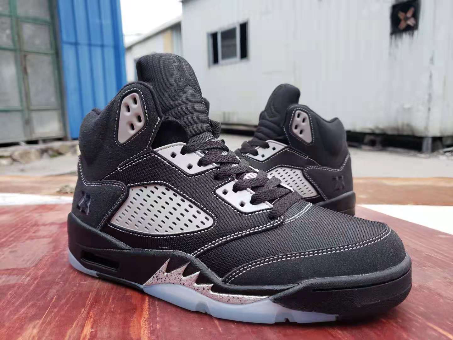 2021 Air Jordan 5 Retro Black White Shoes